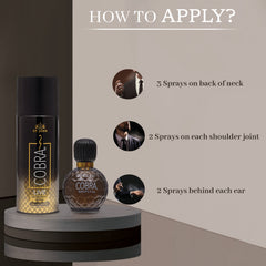 ST. John Cobra Unisex Gift Set | Live Deodorant 150ml & Limited Edition Perfume 60ml | Long-Lasting Fragrance for Men & Women