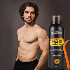 Master Stroke Painless Hair Removal Spray with Lemon & Aloe Vera Extract - 200 ML - Vijohnkart.com