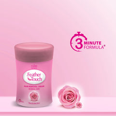 VI-JOHN Feather Touch Hair Removal Cream Rose and Aloe Vera 40GM (Jar)