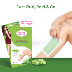VI-JOHN Feather Touch Aloevera & Cucumber Hair Removal Wax for Dry Skin-10Pcs