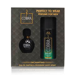 ST. John Cobra Unisex Gift Box | Sport Deodorant (150ml) & Limited Edition Perfume (60ml) | Long-Lasting Freshness & Bold Fragrance