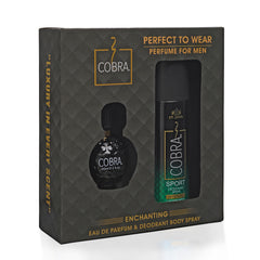 ST. John Cobra Unisex Gift Box | Sport Deodorant (150ml) & Limited Edition Perfume (60ml) | Long-Lasting Freshness & Bold Fragrance