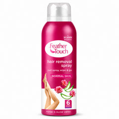 VI-JOHN Feather Touch Rose & Aloe Vera Hair Removal Spray for women 100GM