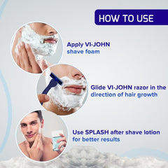 VI-JOHN All Skin Types Shaving Foam | 50GM