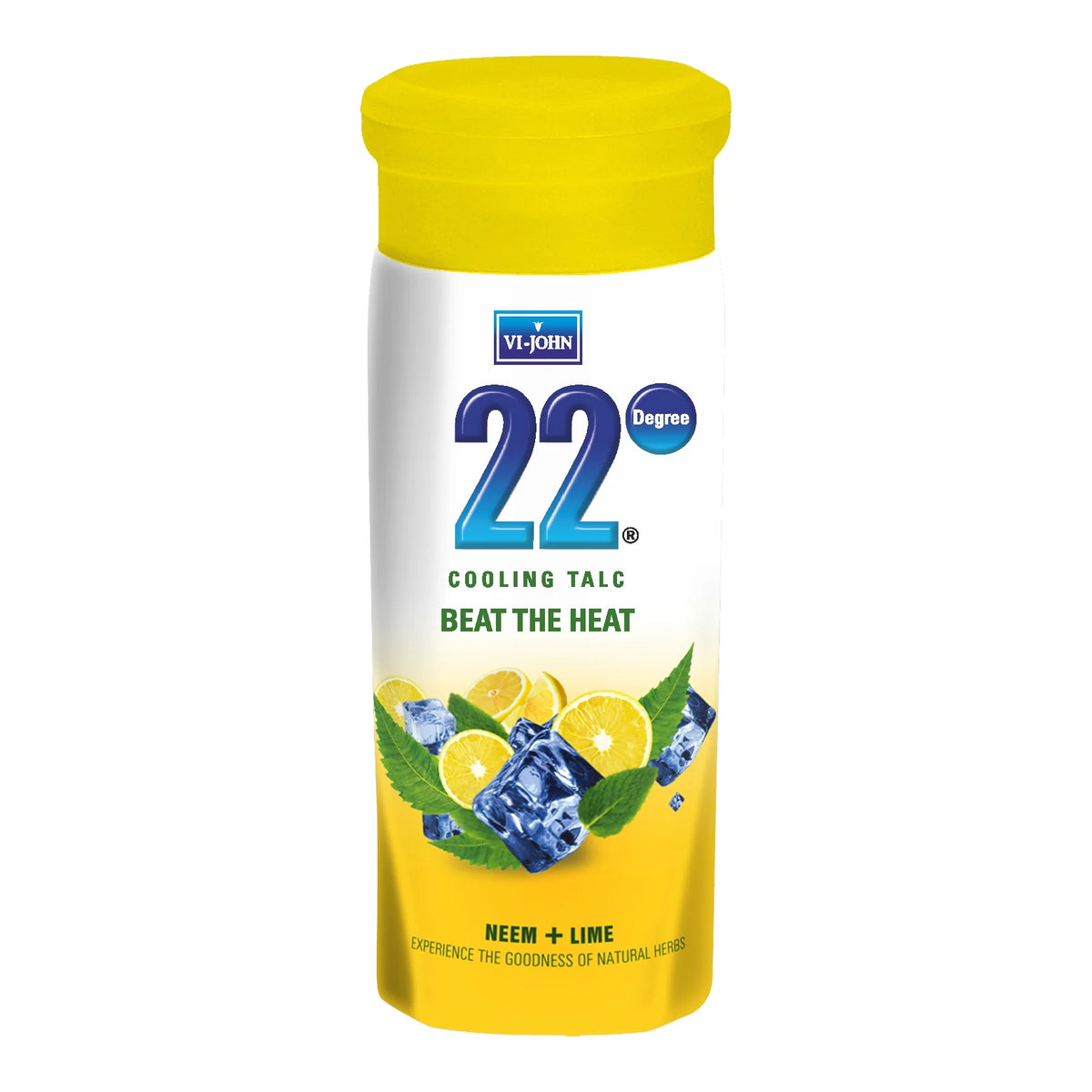 VI-JOHN 22 Degree Cooling Talc Beat The Heat Neem and Lime 300GM