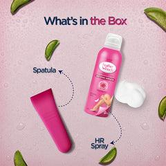 Feather Touch Rose & Aloe Vera Hair Removal Spray for women | 100gm