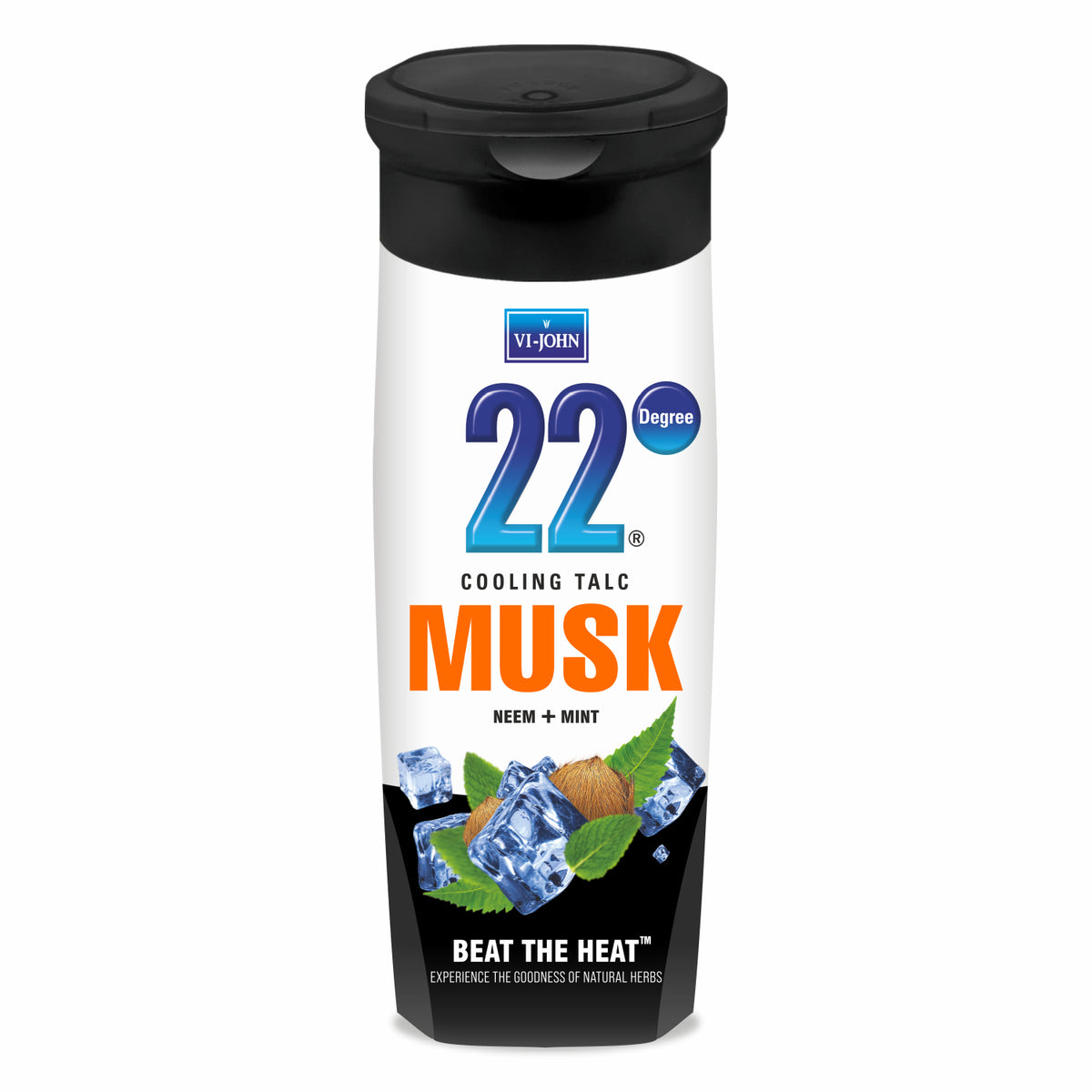 VI-JOHN 22 Degree Cooling Talc Beat The Heat Musk 300GM