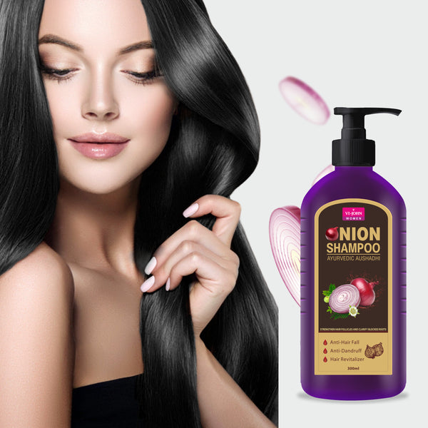 VI-JOHN Onion Shampoo & Hair Oil Combo- 400 ML