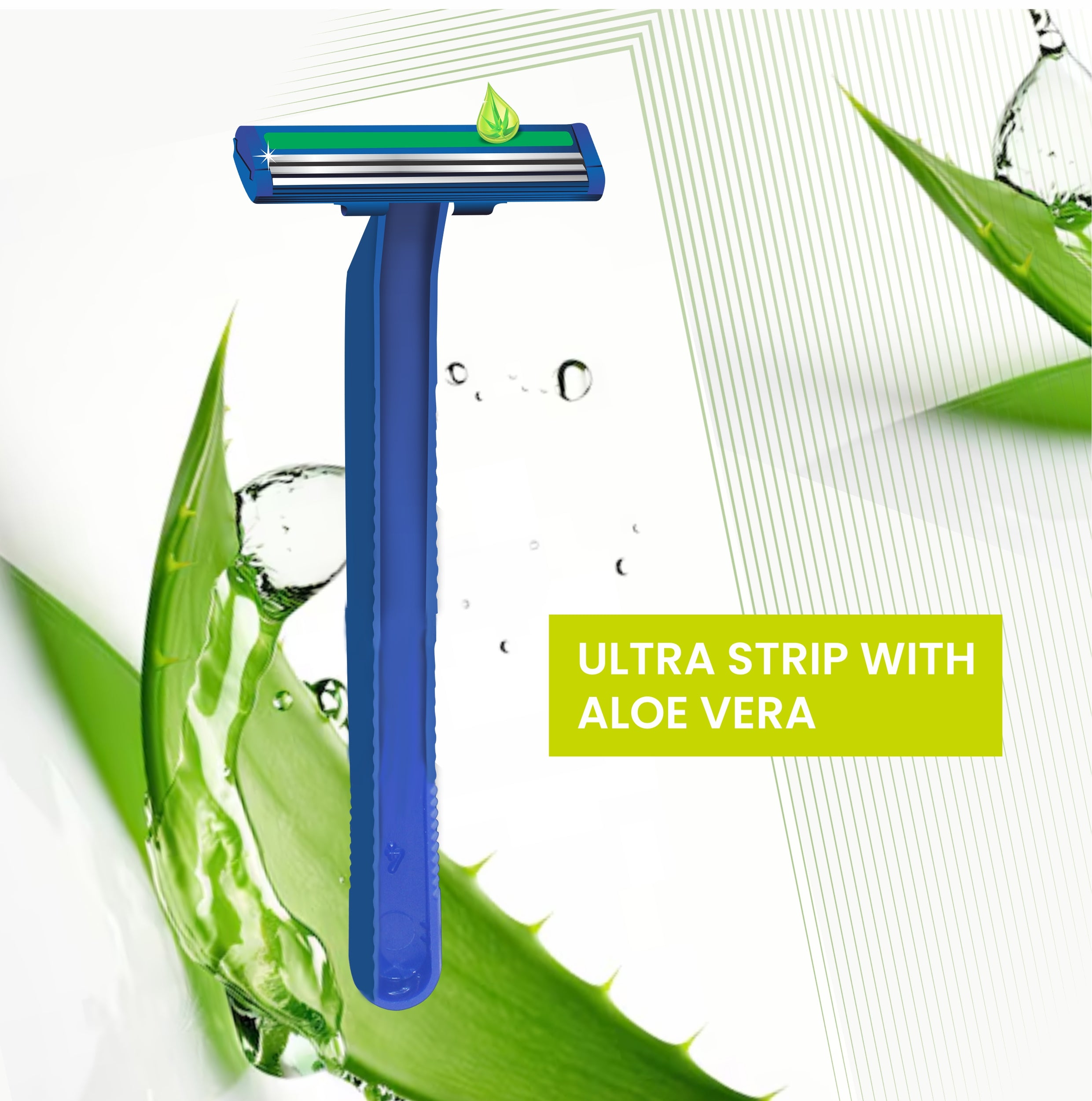 VI-JOHN Shave pro Triple Blade Shaving Razors With Lubricating Aloe Vera Strip(CONTAIN 5 PCS) FOR MEN
