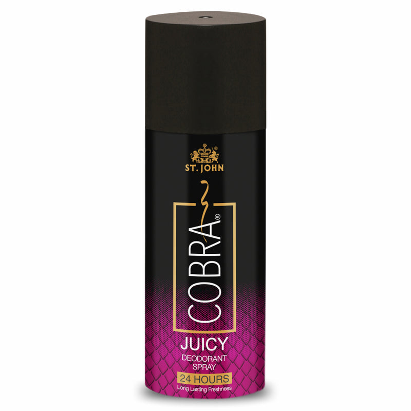 ST.JOHN Cobra Deodorant Juicy Long Lasting Perfumed Body Spray | Long Lasting Deodorant Spray For Women - 150 ML