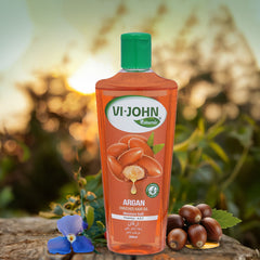 VI-JOHN NATURALE Argan Enriched Hair Oil 300ML | Moisture & Softness with Vitamin A.E & F | Natural Hair Growth | for All Hair Types | Men and Women