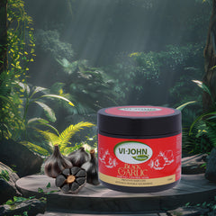 VI-JOHN NATURALE Black Garlic Hair Mask | Spa Smooth Therapy | Soft, Shine & Damaged Hair Repair-Salon Like Hair Spa At Your Home | For All Hair Types | 500ML