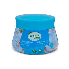 VI-JOHN NATURALE Tropical Coconut | Styling Hair Cream Strength & Shine | Non-Sticky Formula and Curl defining Cream | for All Hair Types | 140ML