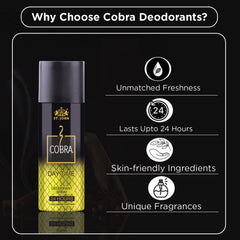 Cobra Daytime Deo 150 ML | Best Long-lasting Deodorant For Men