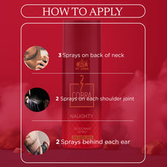 Cobra Naughty Deo 150 ML | Long-Lasting Deodorant Spray For Men and Women