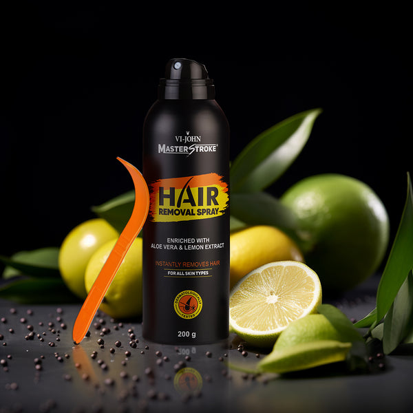 Master Stroke Painless Hair Removal Spray with Lemon & Aloe Vera Extract - 200 ML