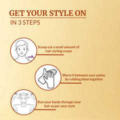 VI-JOHN NATURALE Lemon, Tea Tree & Almond | Styling Hair Cream Strength & Shine | Non-Sticky Formula and Curl defining cream | for All Hair Types | 140ML