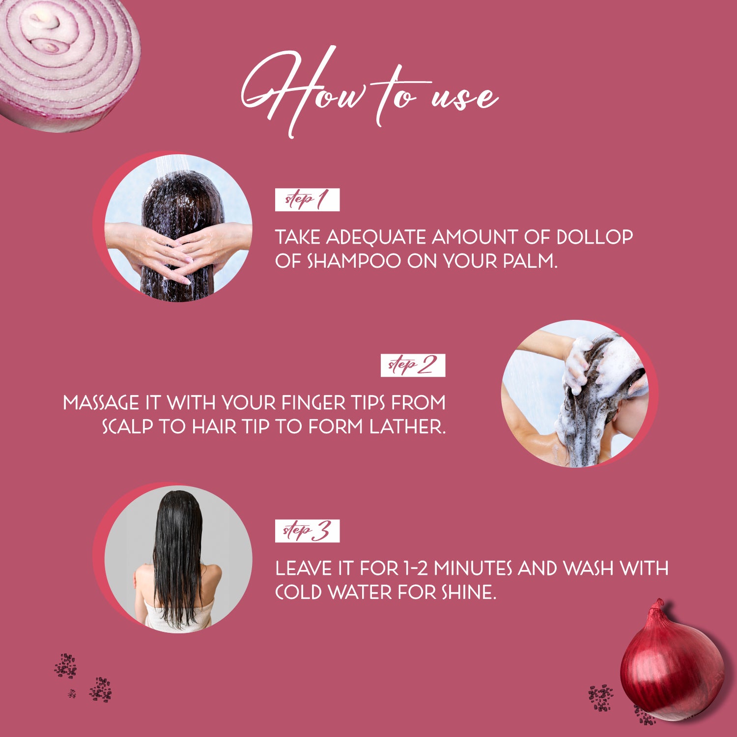 How to use Onion shampoo for women