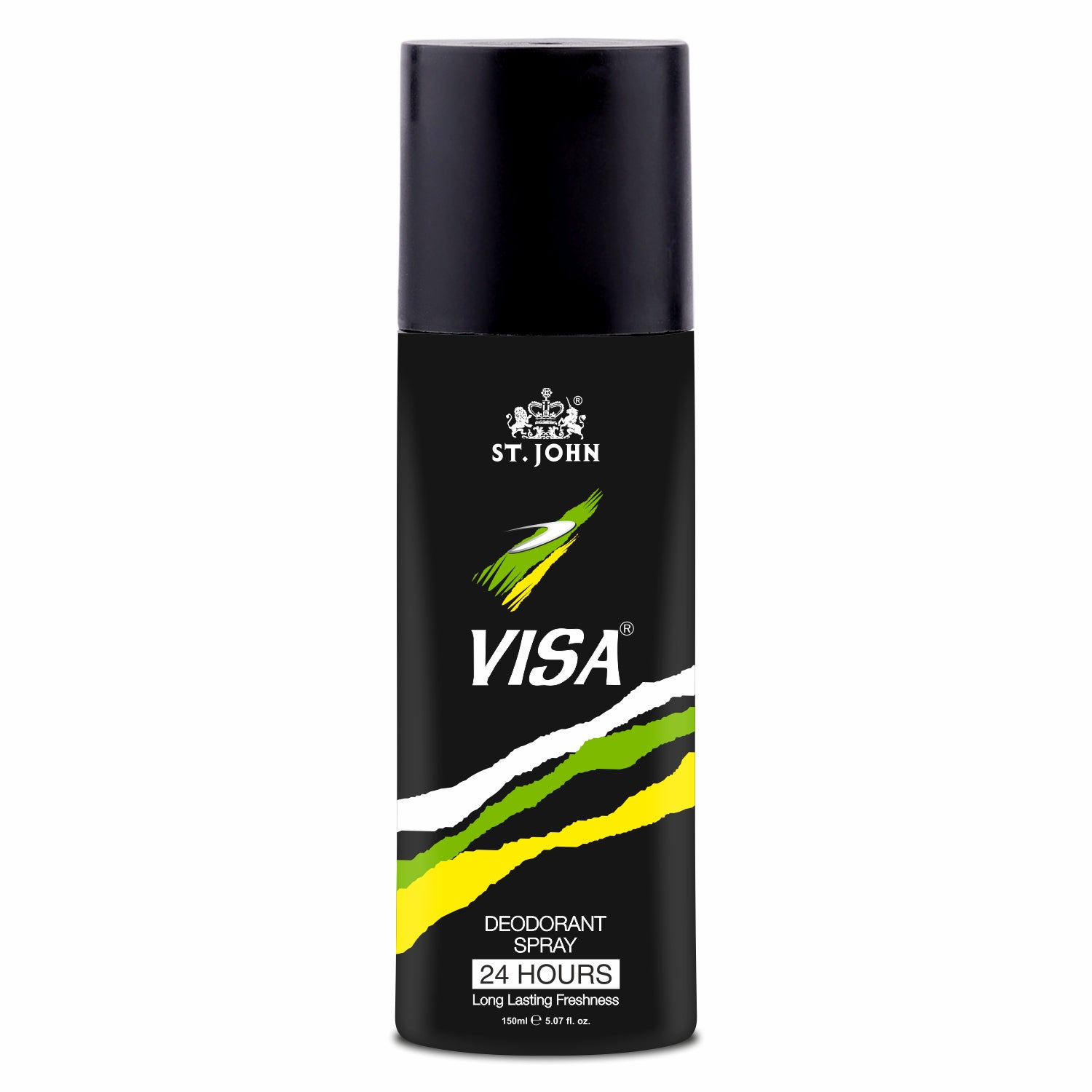 ST. JOHN Visa Deodorant – Citrus, Floral & Woody Scent – Refreshing & Stylish Deodorant for Men – 150ml