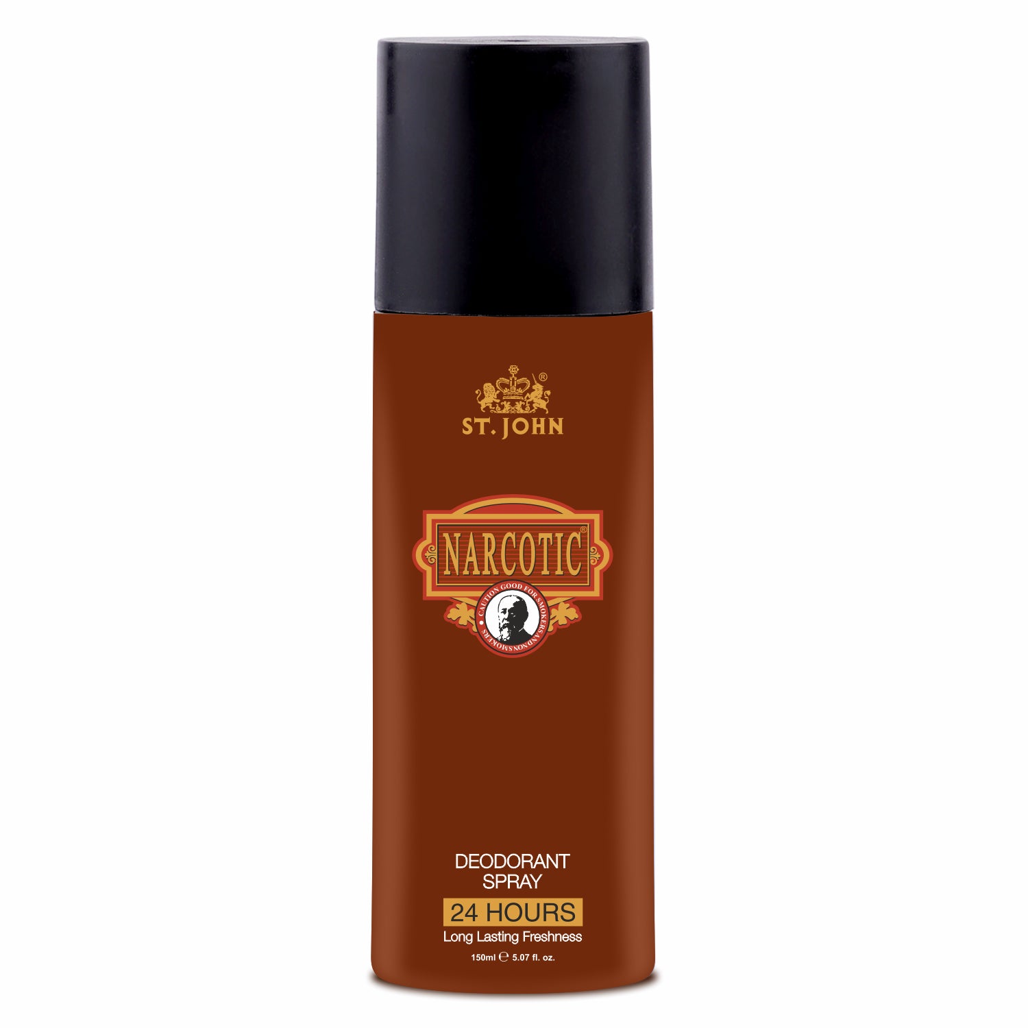 ST. JOHN Narcotic Deodorant for Men – Smokey & Woody Fragrance – Long-Lasting Body Spray – 150ml