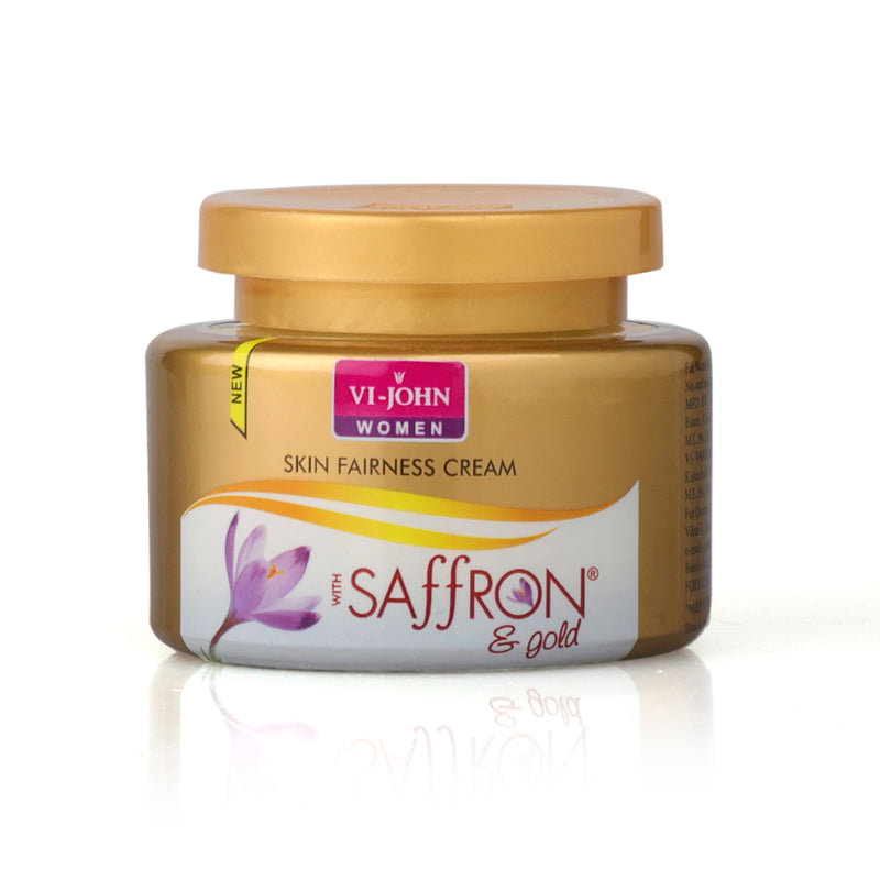 VI-JOHN Women Saffron Gold Fairness Cream Pack - 50 GM (Pack Of 5 - 250 GM)