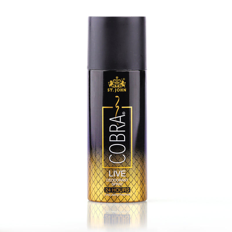 St-John Cobra Limited Edition Live Long Lasting Deodorant Body Spray - For Men , 24 Hrs Freshness - 150 ML