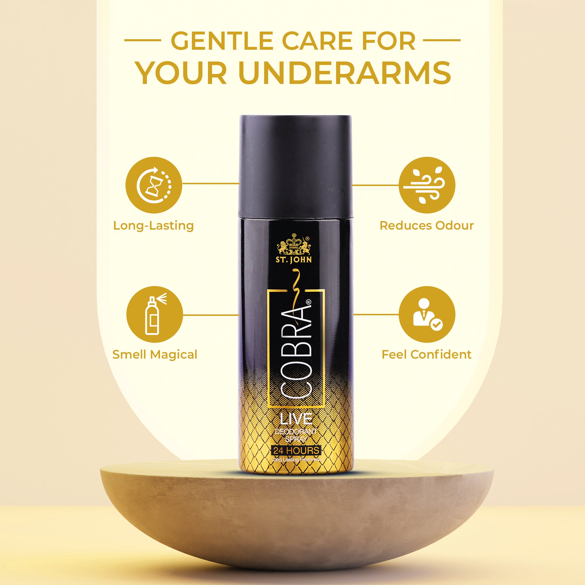 Vi-john Cobra live Long Lasting Deodorant for men