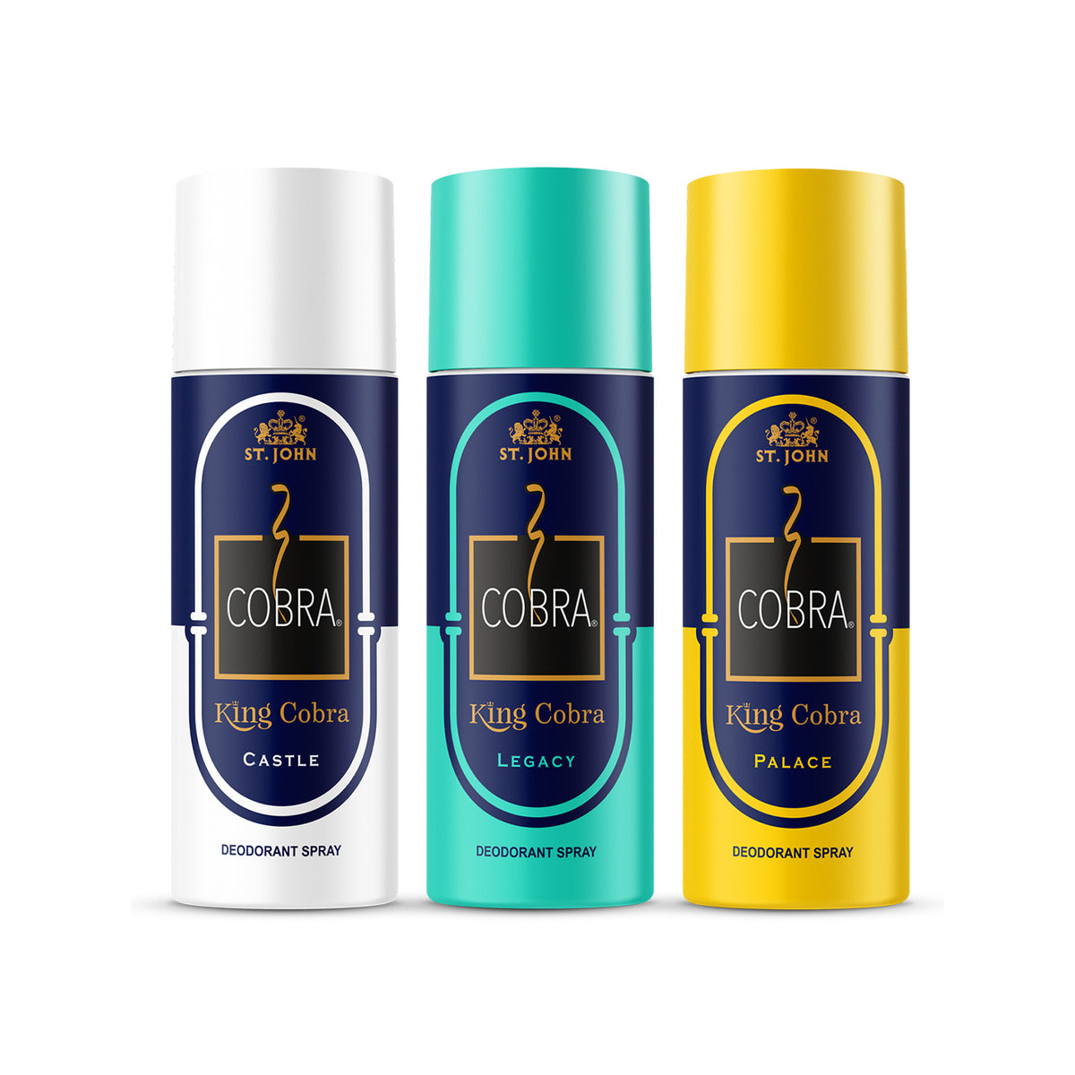 King Cobra Deodorant Combo – Legacy, Castle & Palace