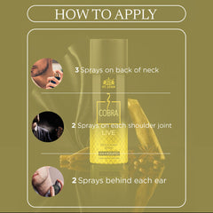 Cobra Live Long-lasting Deodorant Body Spray 150 ML