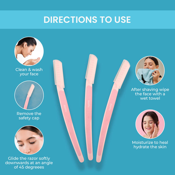VI-JOHN WOMEN Feather Touch Multi Purpose Facial Razor For Instant & Painless Hair Removal