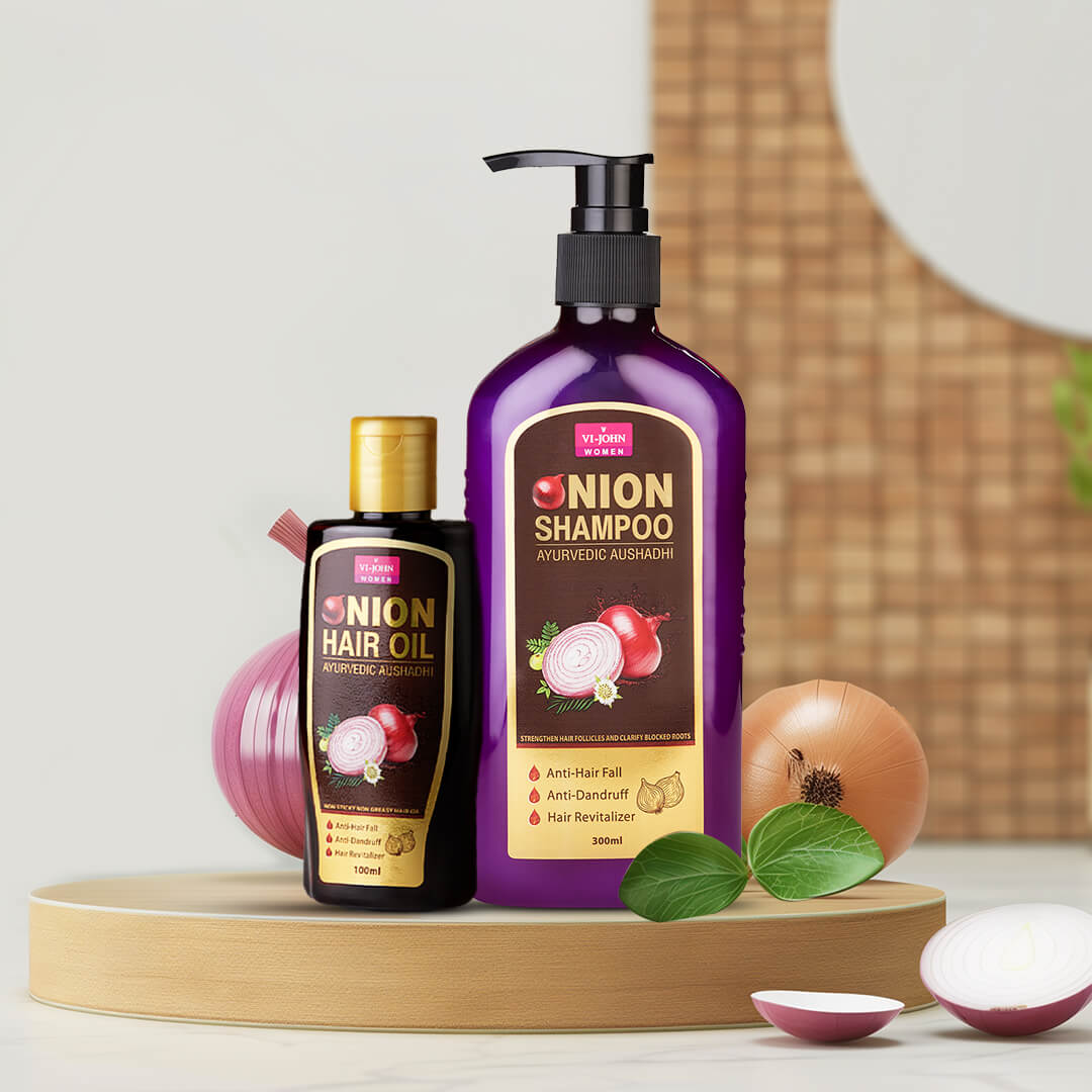 Onion hair oil and shampoo