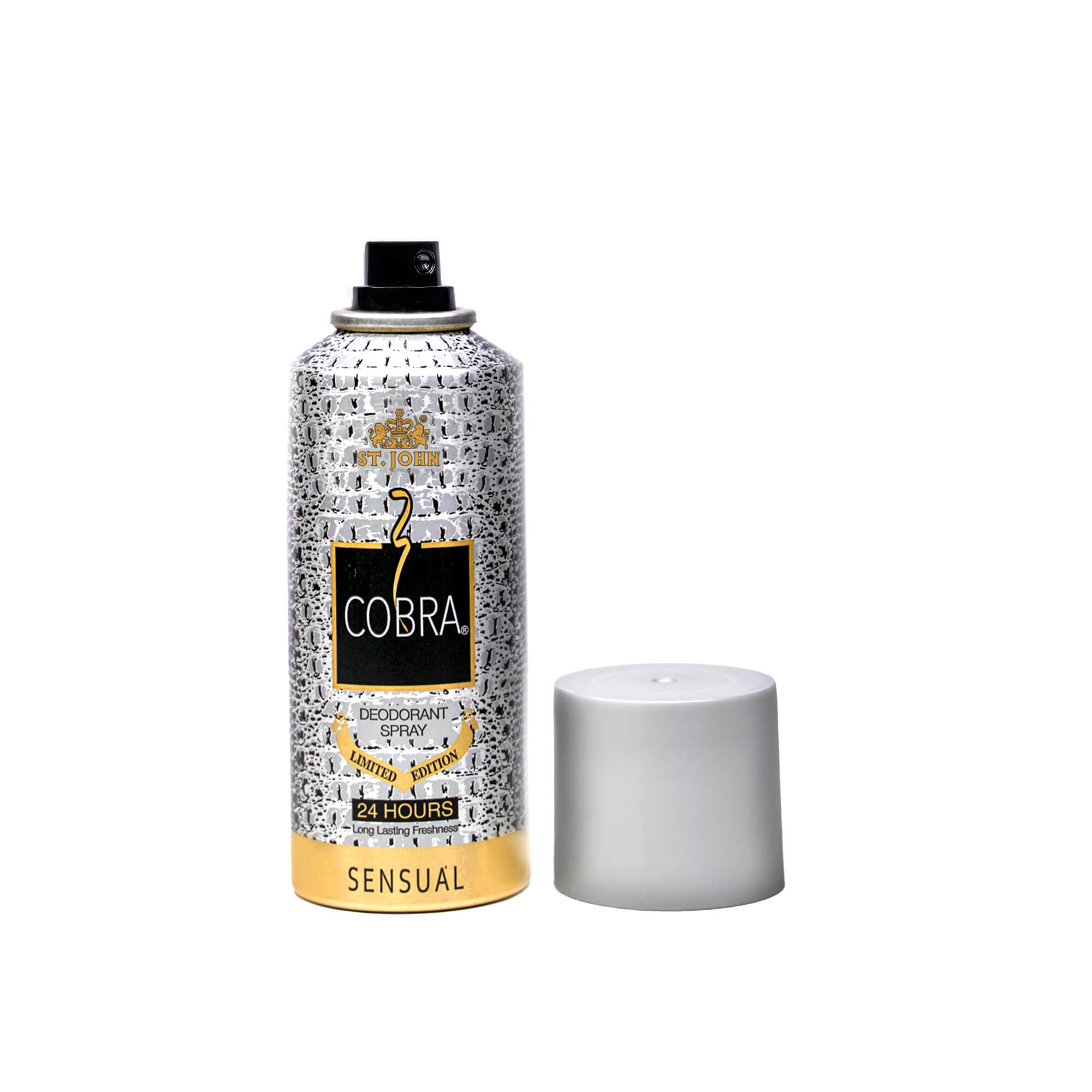 Cobra Sensual Deodorant Body Spray 150ML+ Free Cobra Classic Perfume 15ML For Men & Women