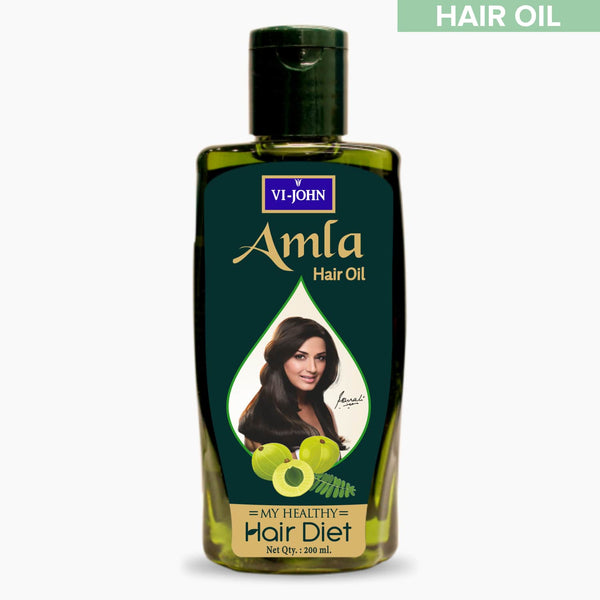 VI-JOHN Amla & Bhringaraj Oil For Strong & Healthy Hair - 200 ML