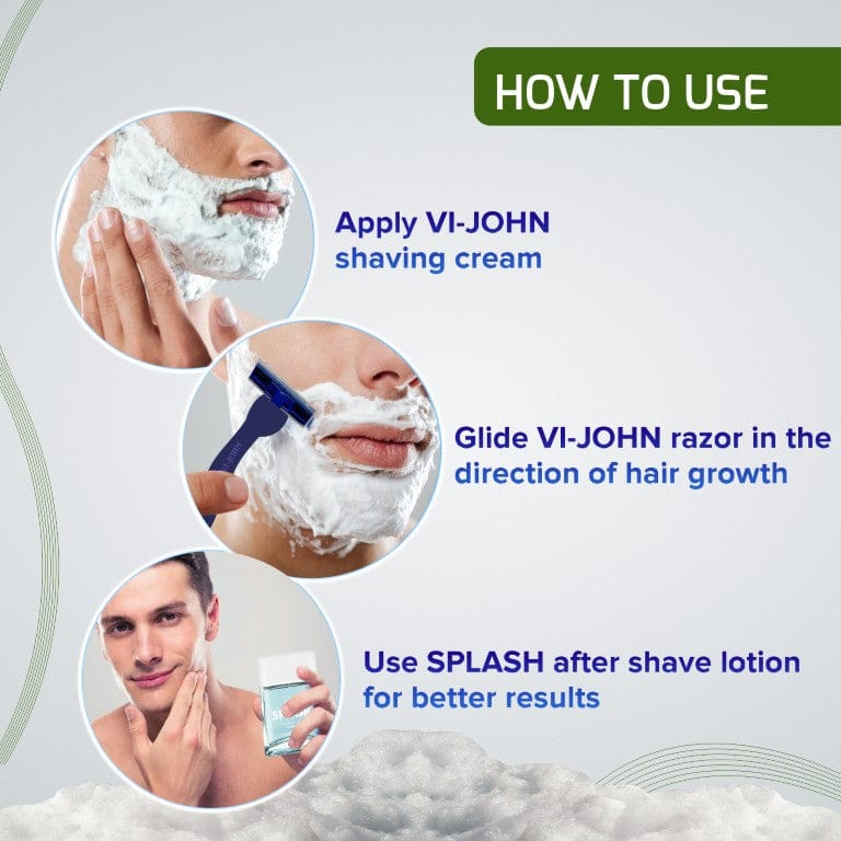 VI-JOHN Icy Mint Shaving Cream 125 g