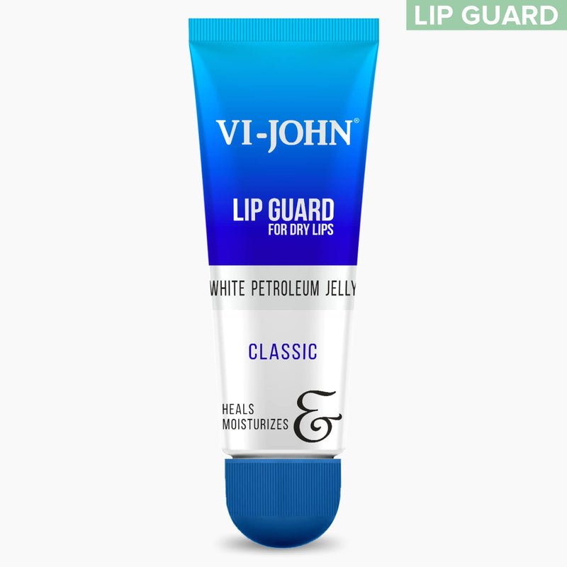 VI-JOHN Classic Lip Guard White Petroleum Jelly Which Heals & Moisturise Dry & Chapped Lips - 10GM