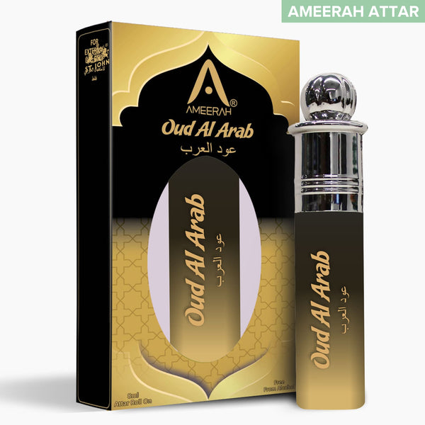 Ameerah Oud Al Arab Roll On Long Lasting Attar For Men & Women - 8ML