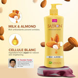 Vi-John Saffron Mil Almond Fairness Body Lotion With Vitamin E For Men & Women -  400 ML