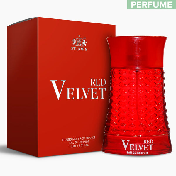 St-John Red Velvet Eau De Parfum, Long Lasting Perfume For Men & Women  - 100 ML