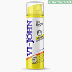 VI-JOHN 5 Way Action Lemon Shaving Foam for Oily Skin 200ml