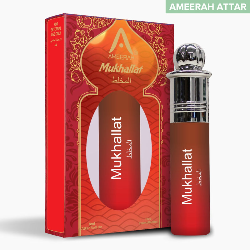 Ameerah Attar Mukhallat | Long Lasting Fragrance | Alcohol Free - 8ML