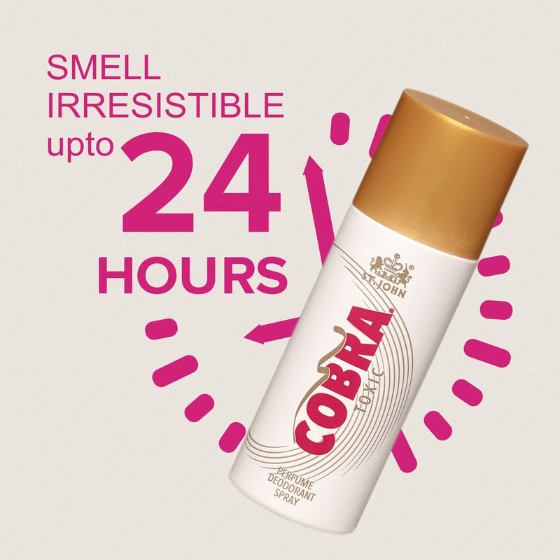 St-John Cobra Toxic Long Lasting Perfumed Deodorant Body Spray, Long Lasting Deo - 150 ML