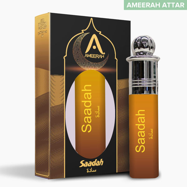 Ameerah Roll On Saadah Attar | Long Lasting Fragrance | Alcohol Free Perfume For Men & Women - 8 ML
