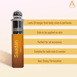 Ameerah Roll On Saadah Attar | Long Lasting Fragrance | Alcohol Free Perfume For Men & Women - 8 ML