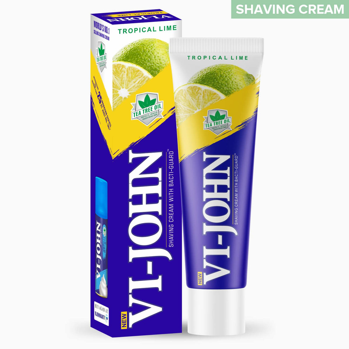 VI-JOHN Lime Shaving Cream 125 g