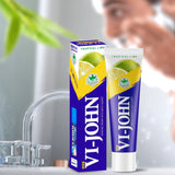 VI-JOHN Tropical Lime Shaving Cream With Bacti Gaurd Formula, Tea Tree Oil & Vitamin E - 125 GM