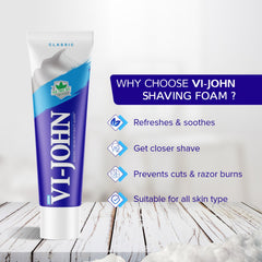 VI-JOHN Classic Shaving Cream 125 g