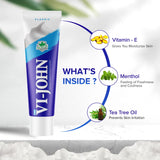 VI-JOHN Classic Shaving Cream With Tea Tree Oil & Vitamin E  - 125 GM For All Skin Types