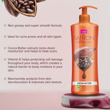 VI-JOHN Women Saffron Chemical Free Cocoa Butter Fairness Body Lotion With & Vitamin E - 400 ML