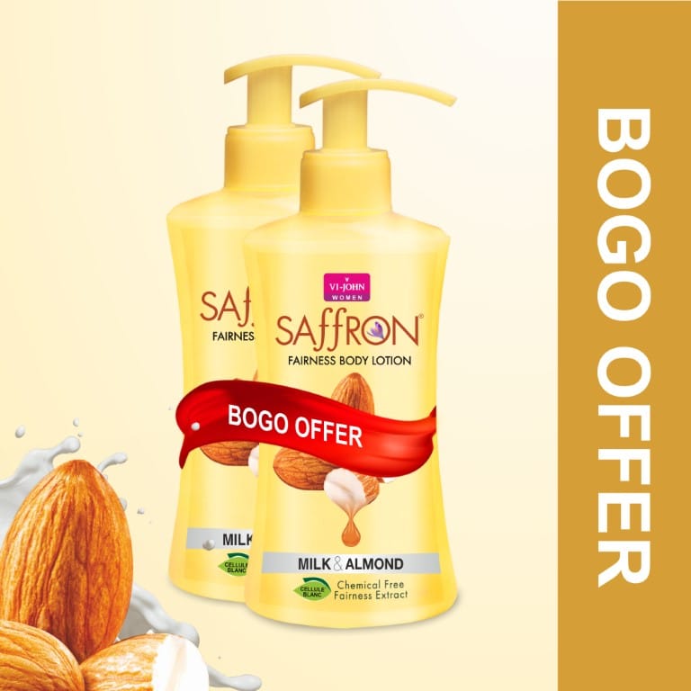 Vi-John Body Lotion Combo Of 4 | 250 ML Each | For Men And Women | All Skin Types | Milk & Almond 1000 ML