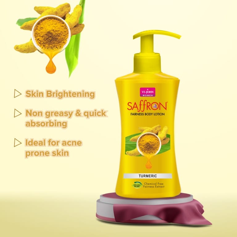 Vi-John Body Lotion Combo Of 2 | 250 ML Each | For Men And Women | All Skin Types | Turmeric | Rose 500 ML
